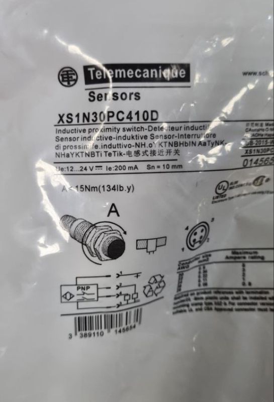 Индуктивный датчик безопасности Telemecanique XS1N30PC410D
