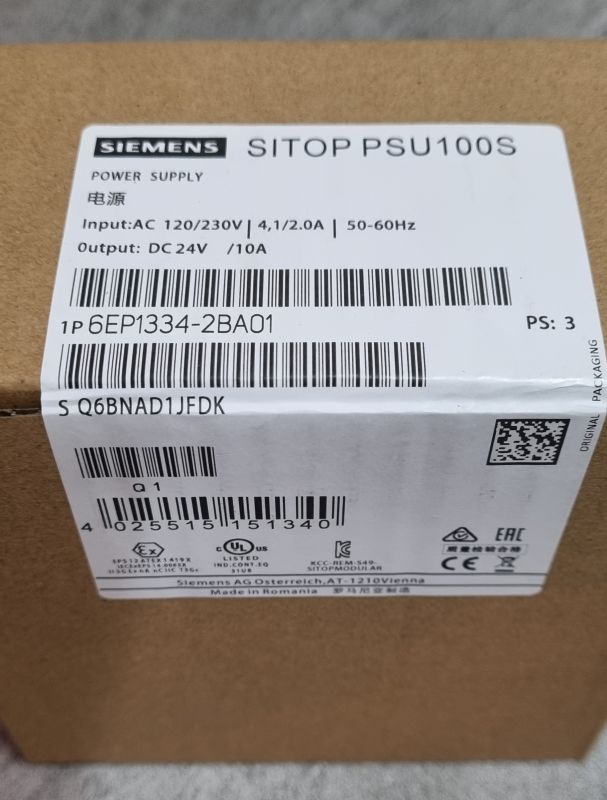 Стабилизированный блок питания SITOP PSU100S 6EP1334-2BA01